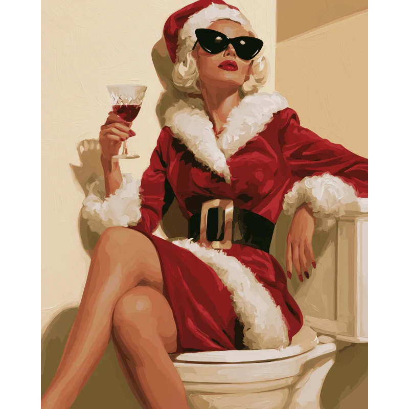 Frau Weihnachtsmann frei