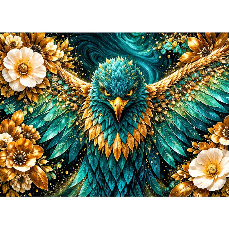 5D Diamond Painting – Golden Wings Majesty