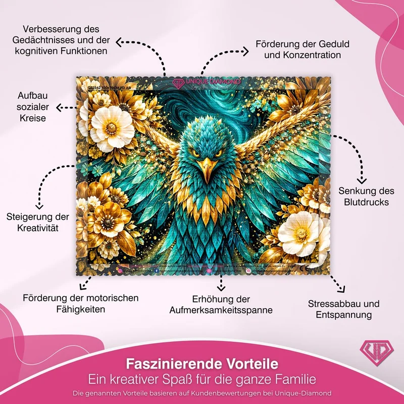 5D Diamond Painting – Golden Wings Majesty