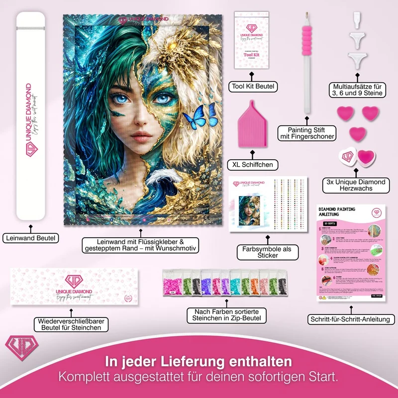 5D Diamond Painting – Dual Soul Enchantress