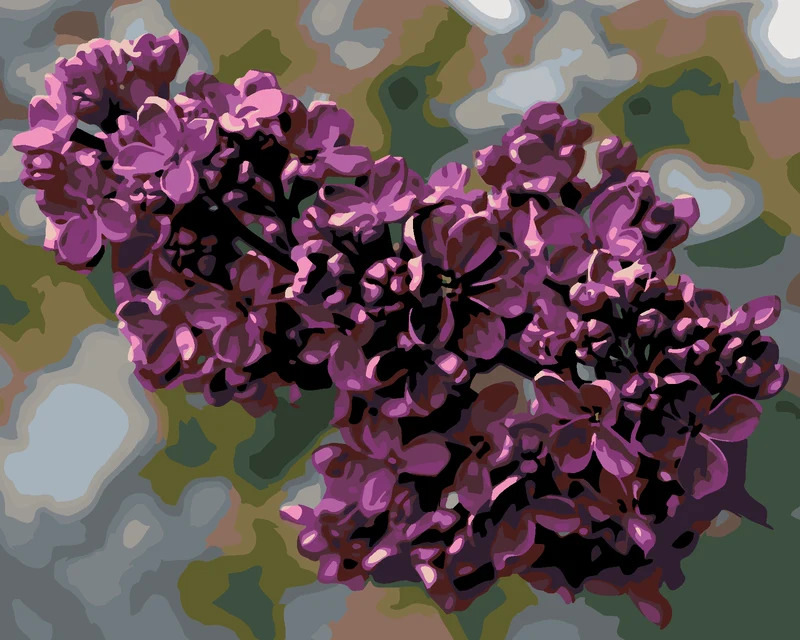 Diamond painting - FLIEDER