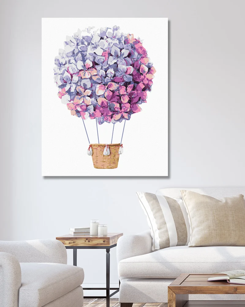 Diamond painting - FLIEDER BALLON