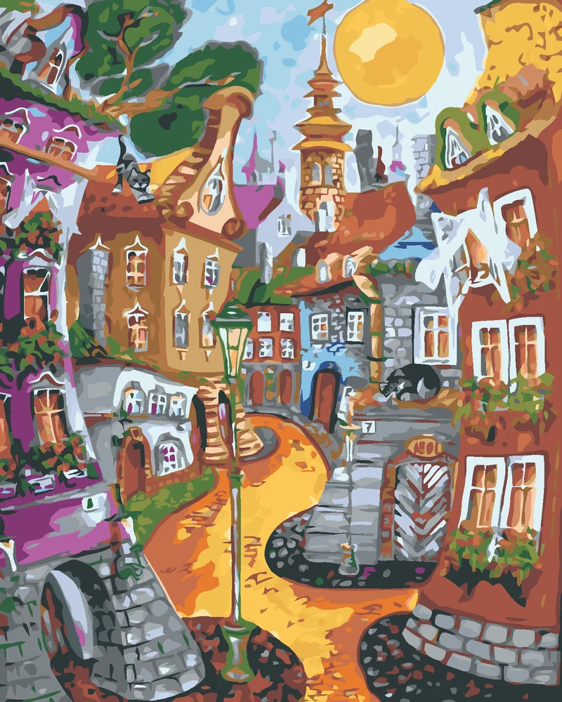 Diamond painting - DIE WILDE STRASSE