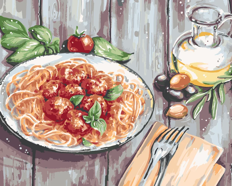 Diamond painting - SPAGHETTI