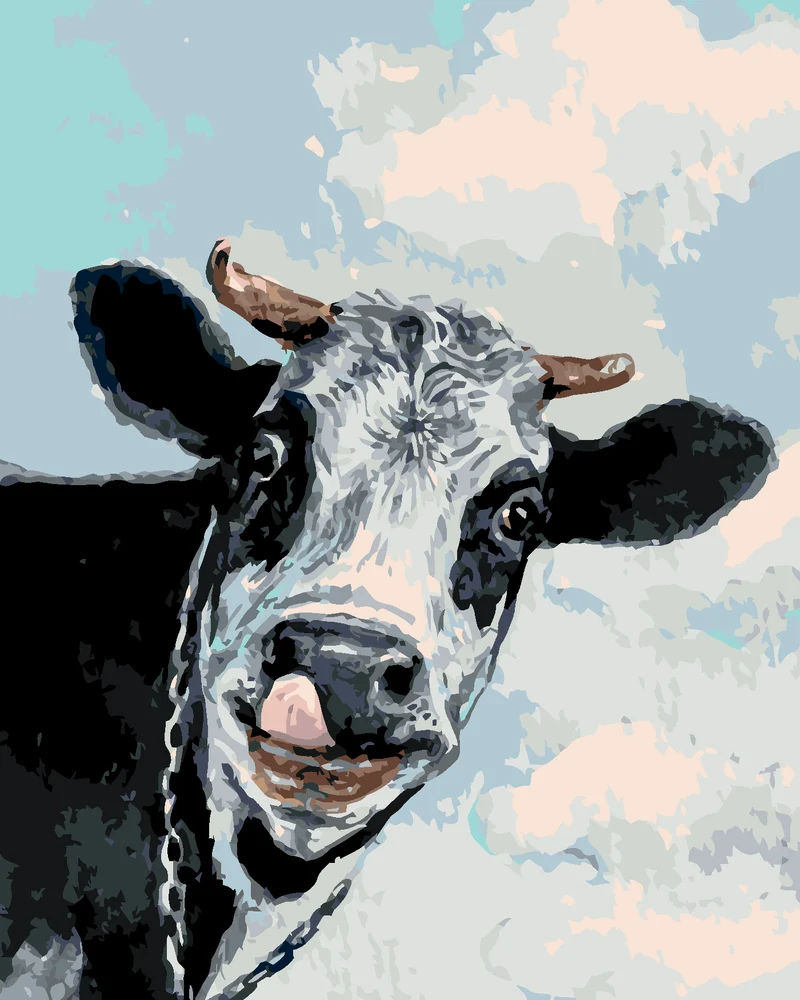 Diamond painting - GLÜCKLICHE KUH