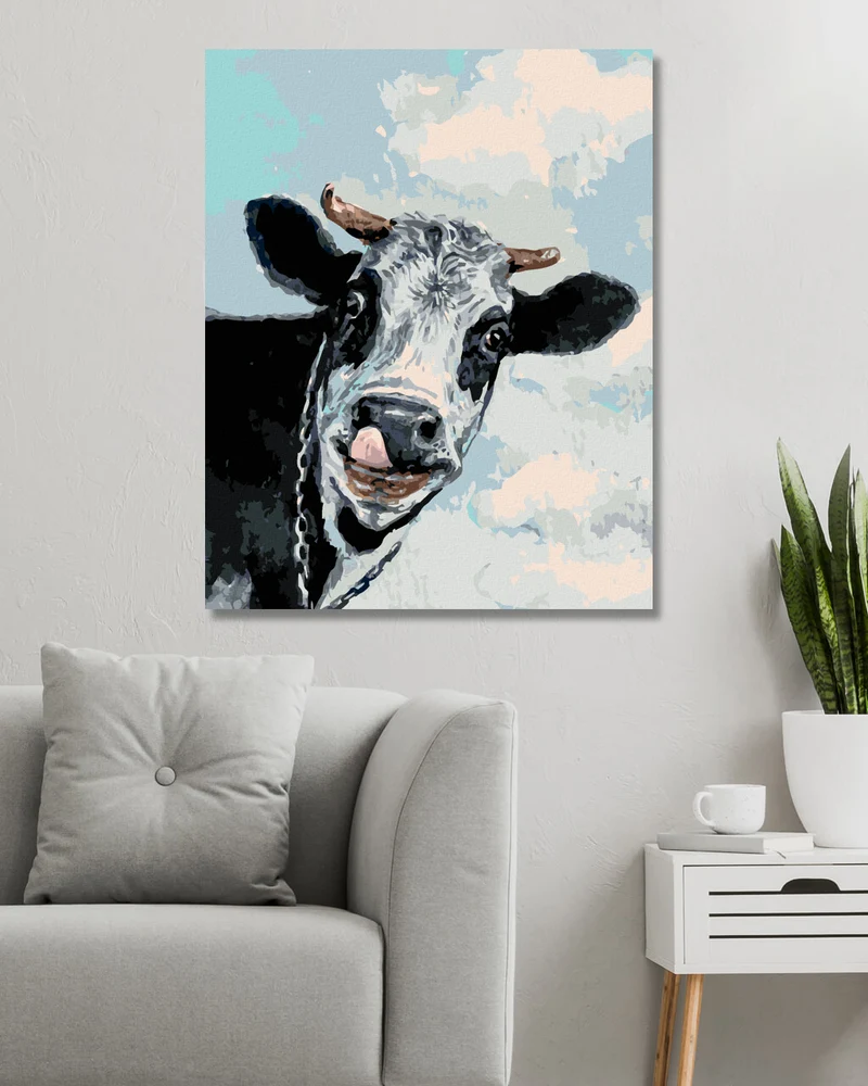 Diamond painting - GLÜCKLICHE KUH