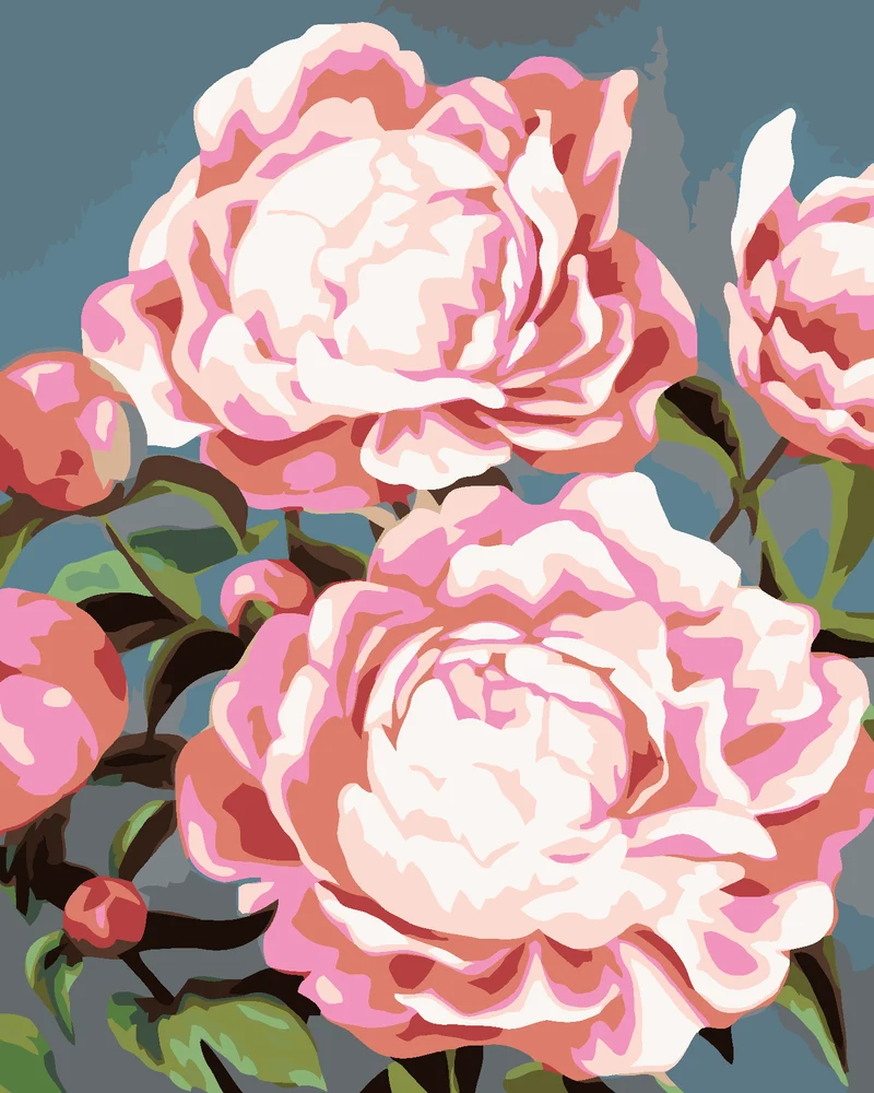 Diamond painting - PFINGSTROSEN 5 (MYROSLAVA VOLOSCHUK)