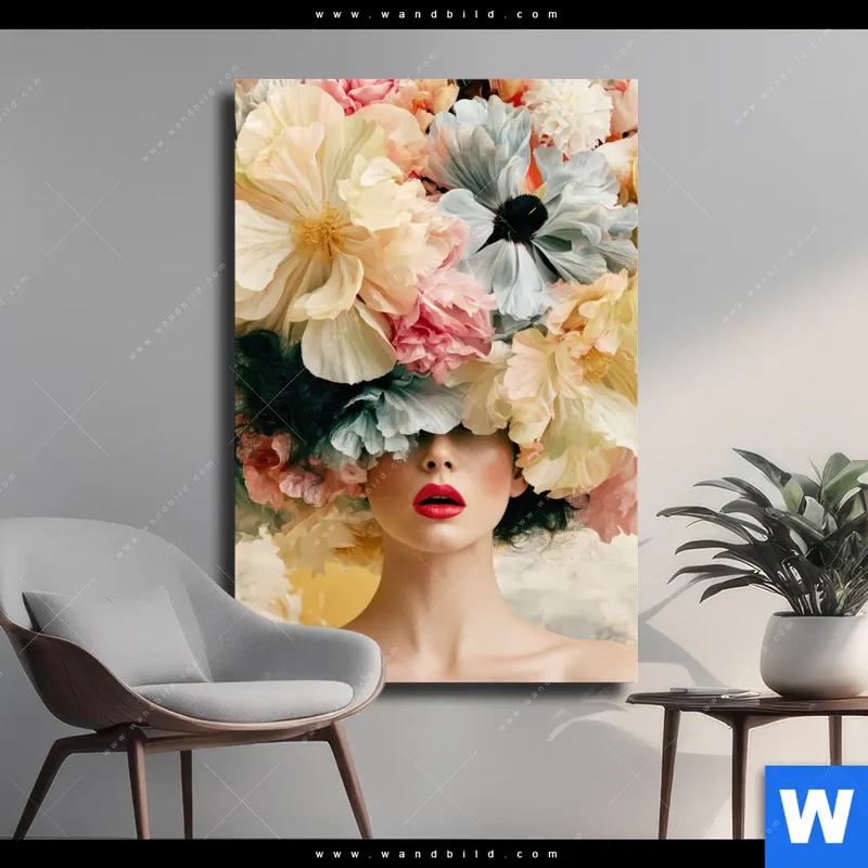 Leinwandbild | Florale Diva | Hochformat
