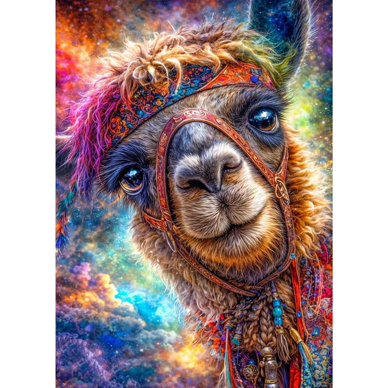 5D Diamond Painting – Cosmic Spirit Llama