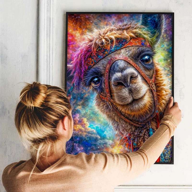 5D Diamond Painting – Cosmic Spirit Llama