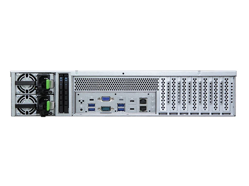 AIC 2U 12G Short Storage Server Chassis 12 x 3.5" Hot-Swap + 2 x 7mm 2.5" Rear Hot-Swap with 550W x2 Redundant PSU (Rails Included)