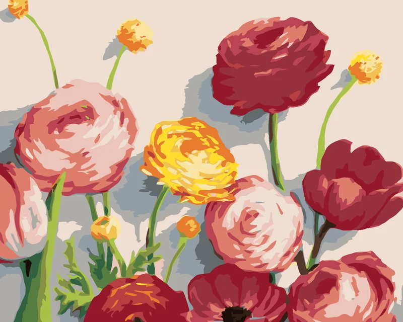 Diamond painting - PFINGSTROSEN UND TULPEN (MYROSLAVA VOLOSCHUK)