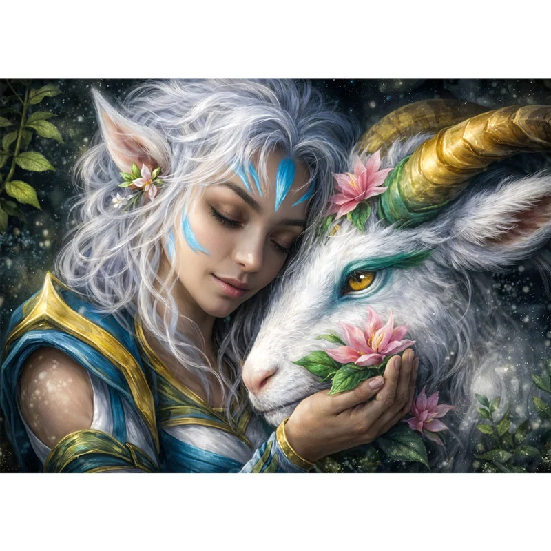 5D Diamond Painting – Guardian of the Moonlight
