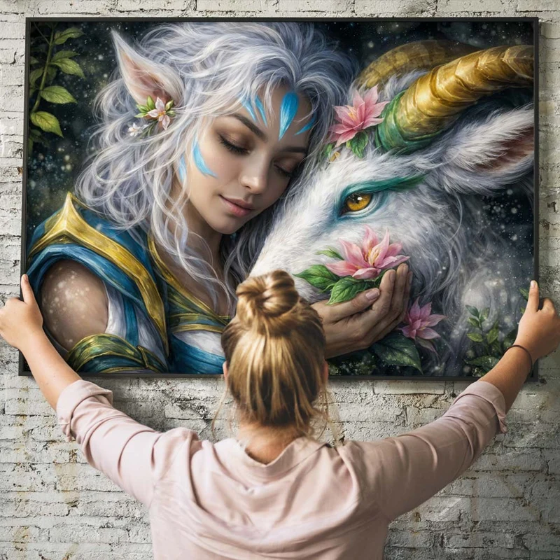 5D Diamond Painting – Guardian of the Moonlight