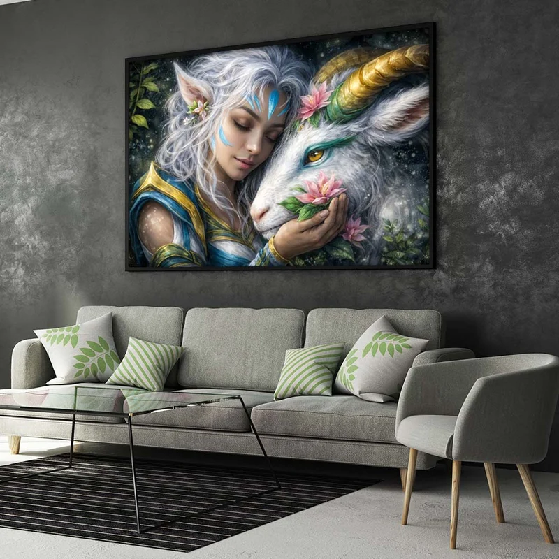 5D Diamond Painting – Guardian of the Moonlight
