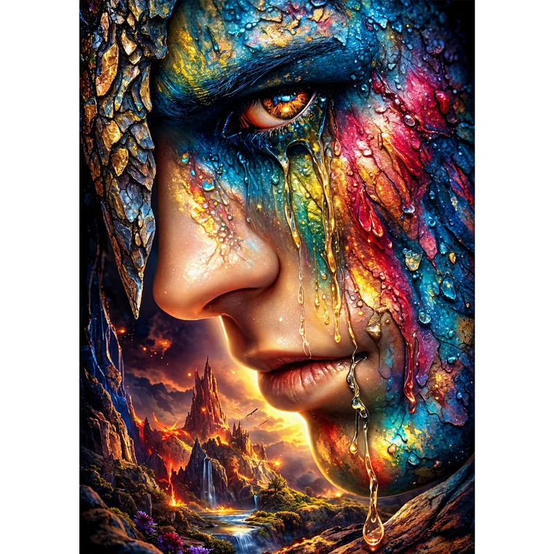 5D Diamond Painting – Tears of the Fire Realm