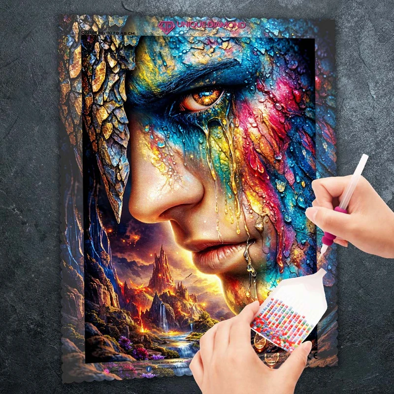 5D Diamond Painting – Tears of the Fire Realm