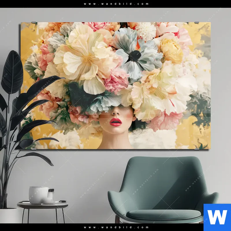 Acrylglasbild | Florale Diva | Querformat
