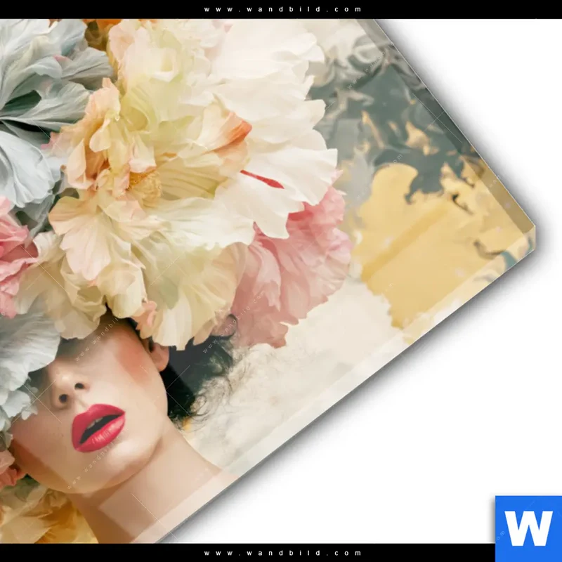 Acrylglasbild | Florale Diva | Querformat