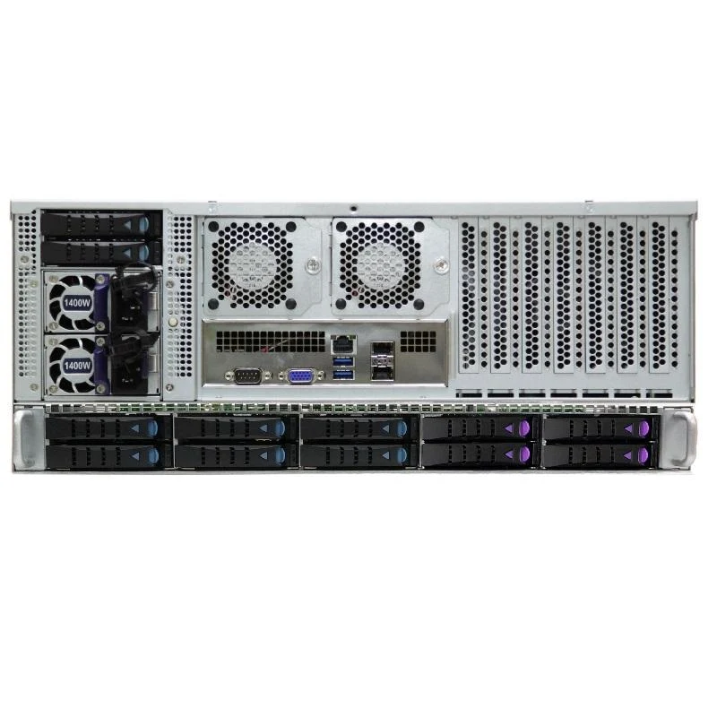 4U 12G 60 x 3.5" + 2 x 2.5" Rear H/Swap O/S & 6x SATA+4x NVMe Rear Module with 1600W H/Swap Red’t Platinum PSU Enterprise Server Storage Chassis