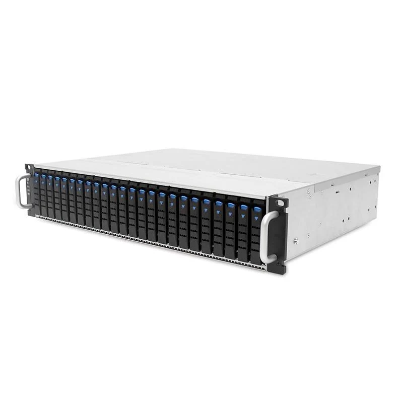 2U 12G JBOD 24 x 2.5" Hot-Swap Tooless Drive Trays with Dual Hot-Swap Expander, Dual BMC and a 550W Redundant PSU