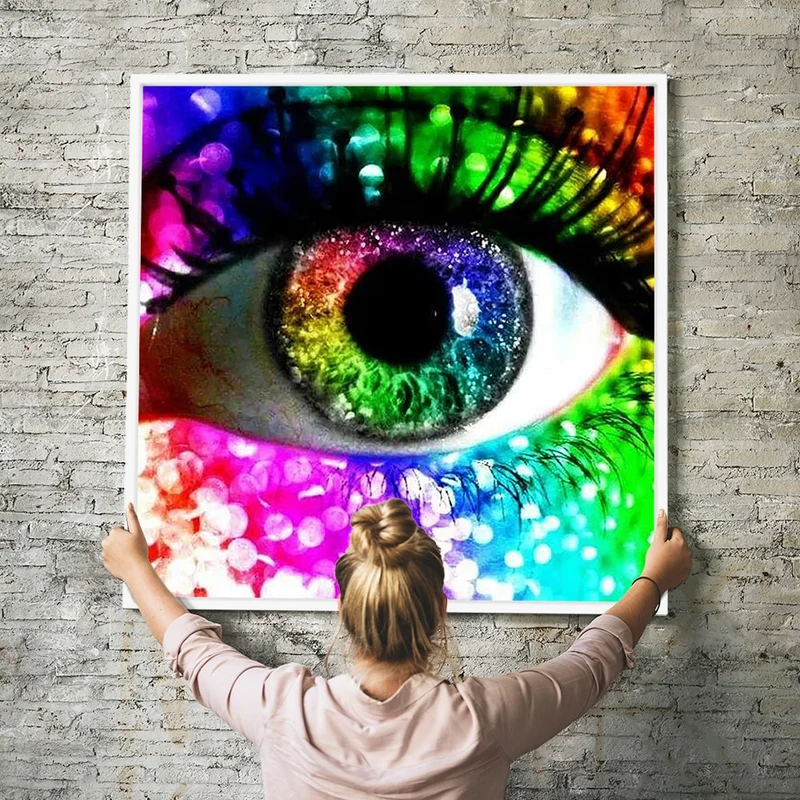 Diamond Painting Strass Special - XL Colorful Eye
