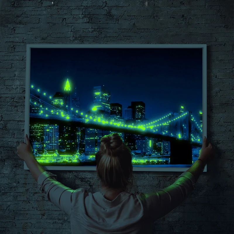 Diamond Painting Leuchtbild Special - New York "Dark Night"