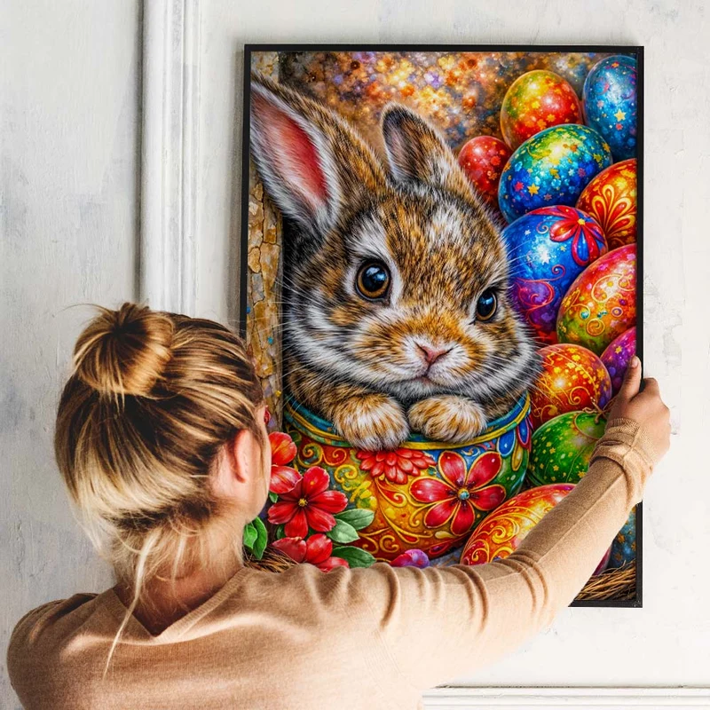 5D Diamond Painting – Easter Bunny Treasure