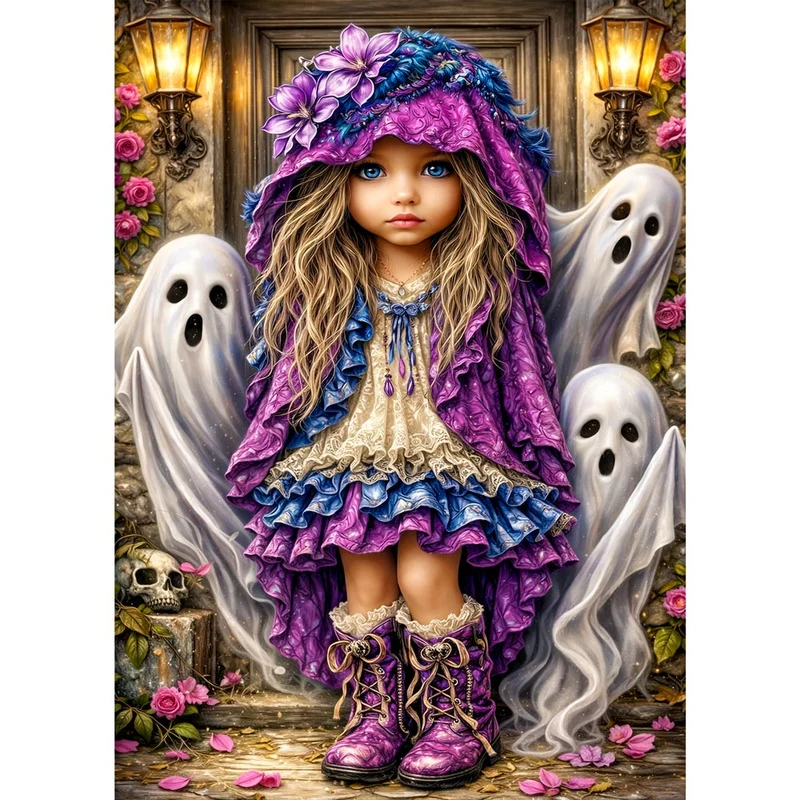 5D Diamond Painting – Little Ghost Garden