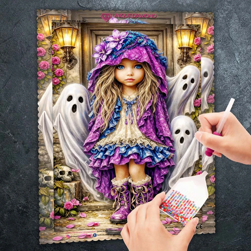 5D Diamond Painting – Little Ghost Garden
