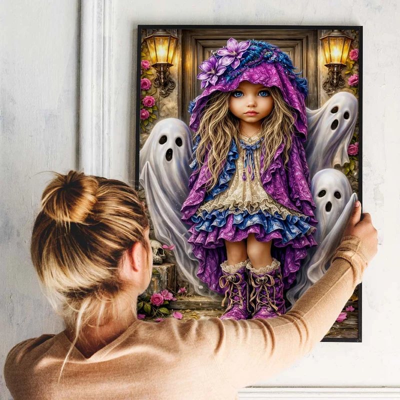 5D Diamond Painting – Little Ghost Garden