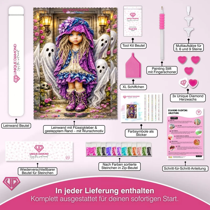 5D Diamond Painting – Little Ghost Garden