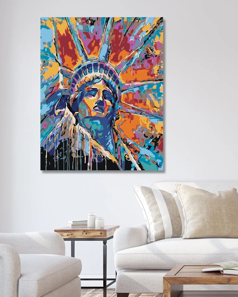 Diamond painting - BUNTE FREIHEITSSTATUE