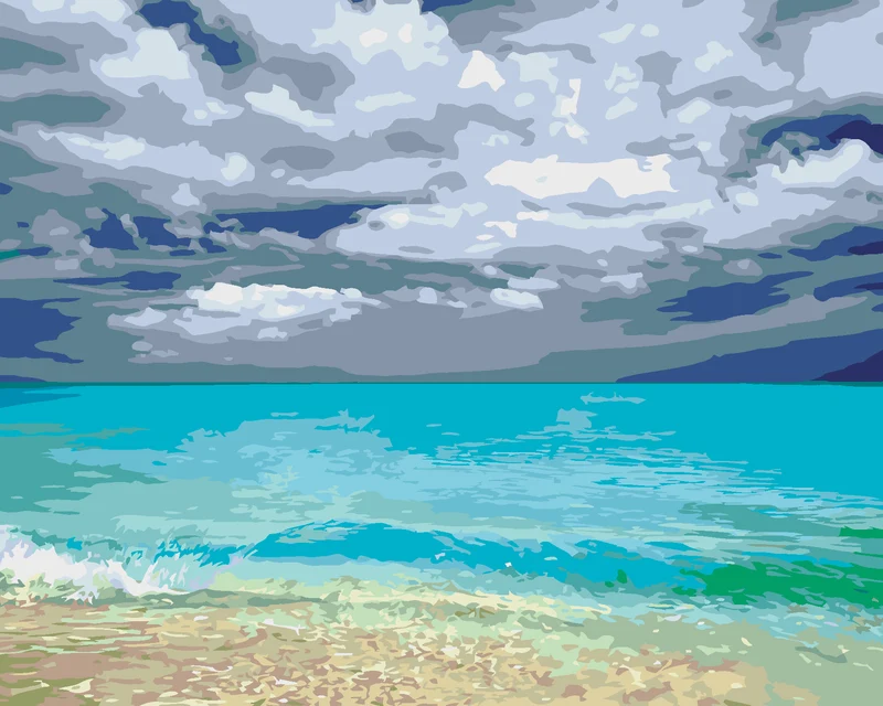 Diamond painting - SANDIGER STRAND (DENNIS FRATES)