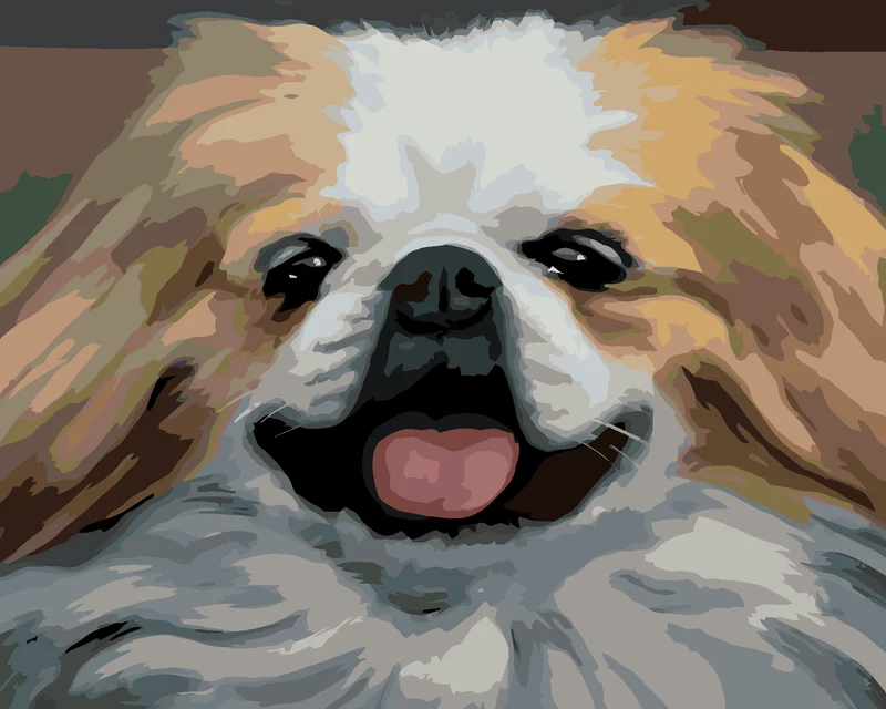 Diamond painting - HUND - PORTRÄT (D. RUSTY RUST)