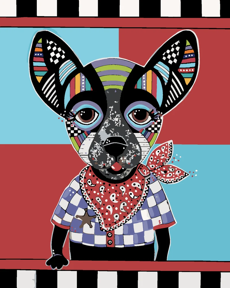 Diamond painting - HUND CHIHUAHUA (JONNA JAMES)