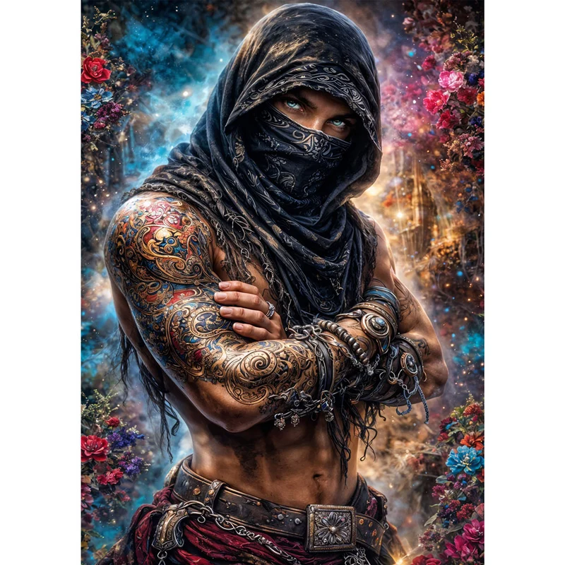 5D Diamond Painting – Mystic Desert Warrior