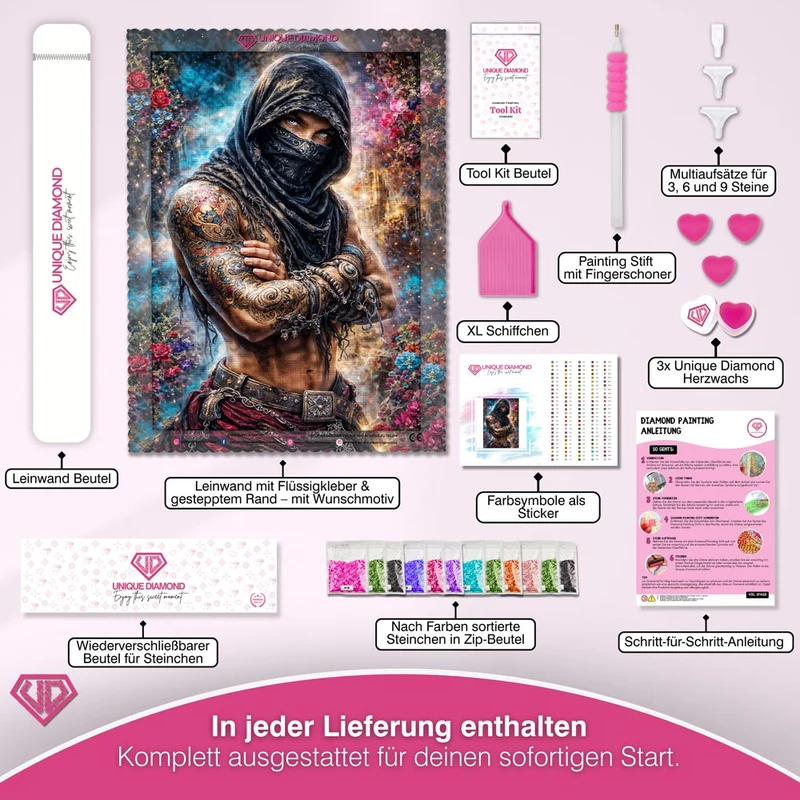 5D Diamond Painting – Mystic Desert Warrior