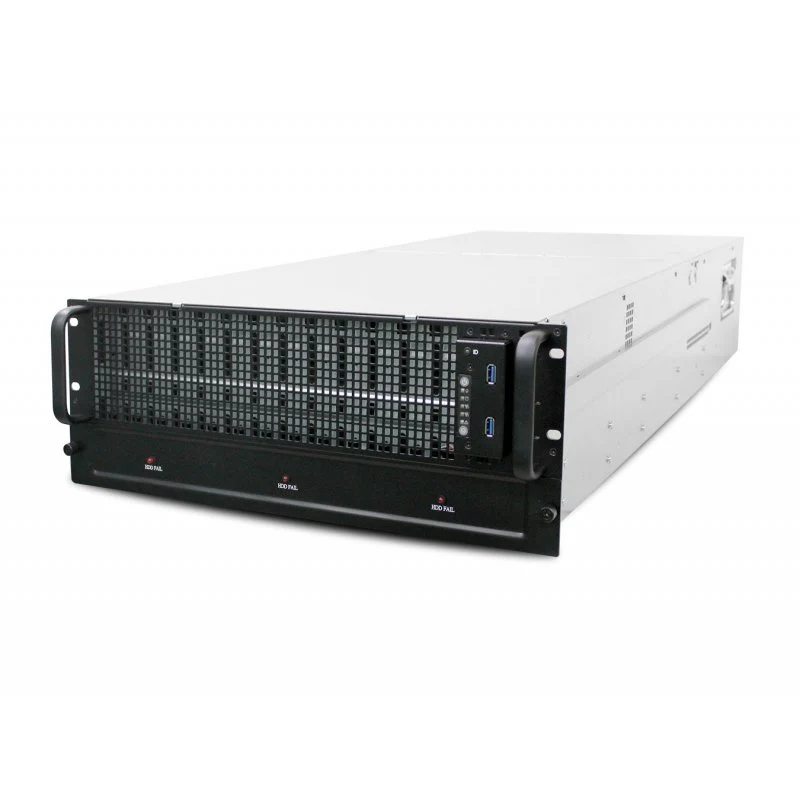 4U 12G 60 x 3.5" + 2 x 2.5" Rear Hot-Swap Enterprise Storage Server Chassis with an 1600W Redundant PSU