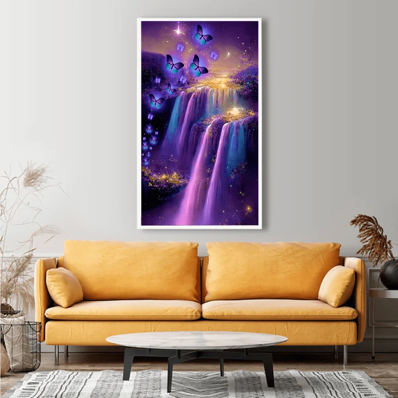 Diamond Painting XXL - Glitzerwelt der Schmetterlinge