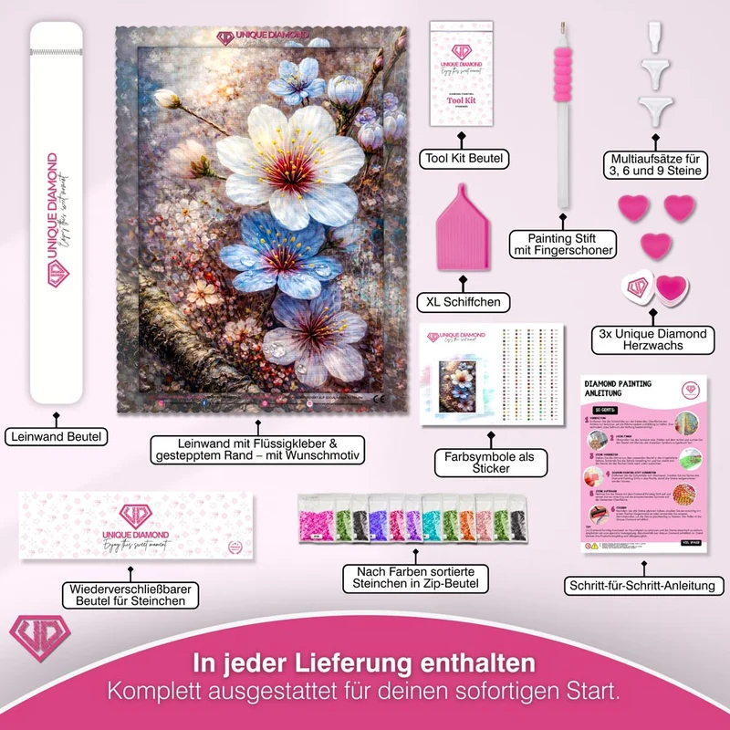 5D Diamond Painting – Elegant Blossom