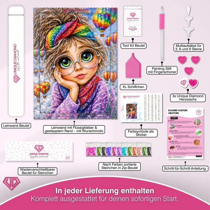 5D Diamond Painting – Dreamy Balloon Girl
