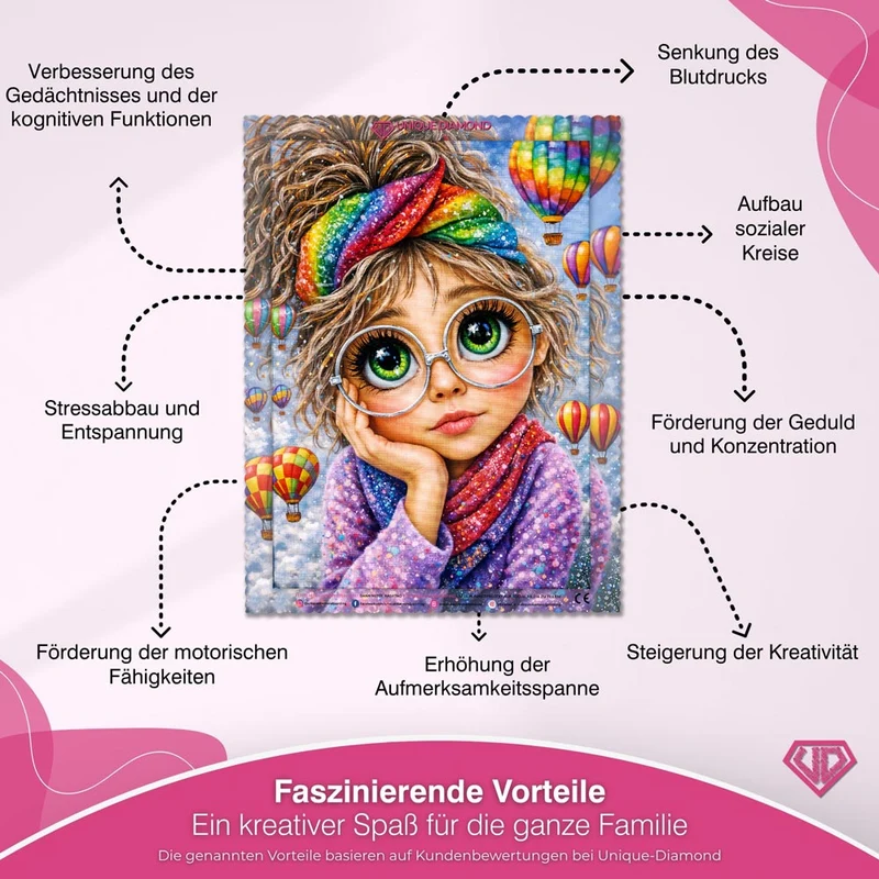 5D Diamond Painting – Dreamy Balloon Girl