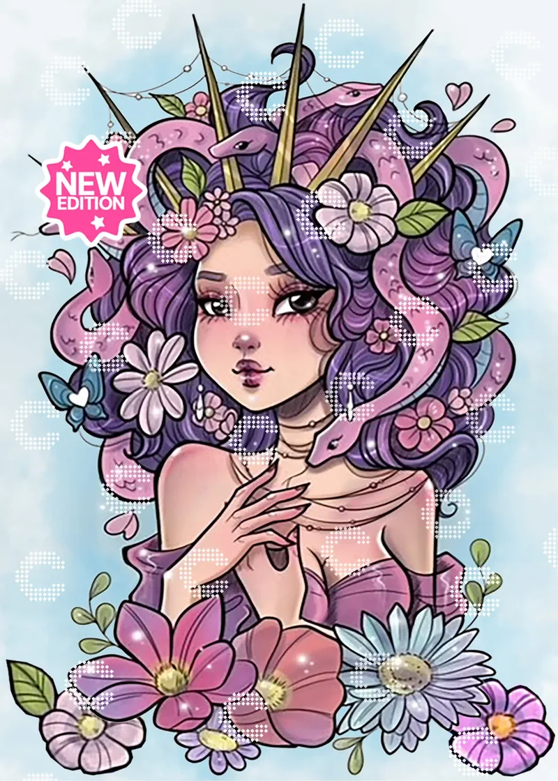 Diamond Painting - Feeble Ink - Medusa