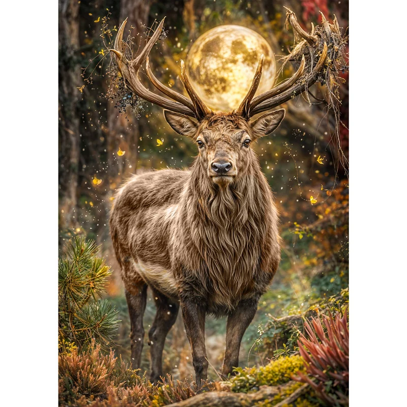 5D Diamond Painting – Moonlit Majesty