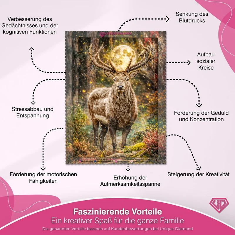 5D Diamond Painting – Moonlit Majesty