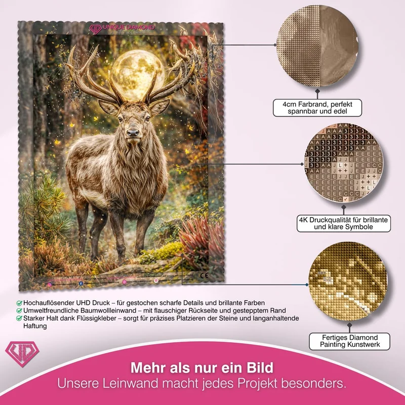 5D Diamond Painting – Moonlit Majesty