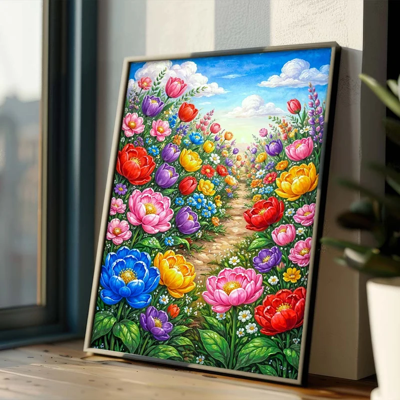 5D Diamond Painting – Garden of Joy