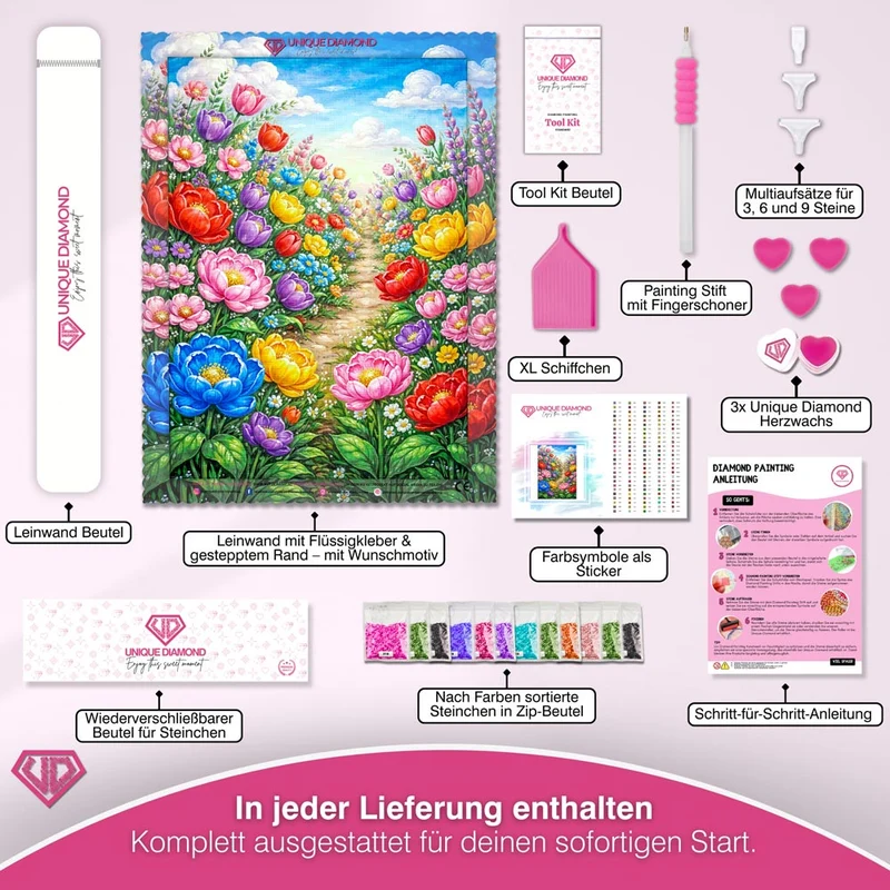 5D Diamond Painting – Garden of Joy