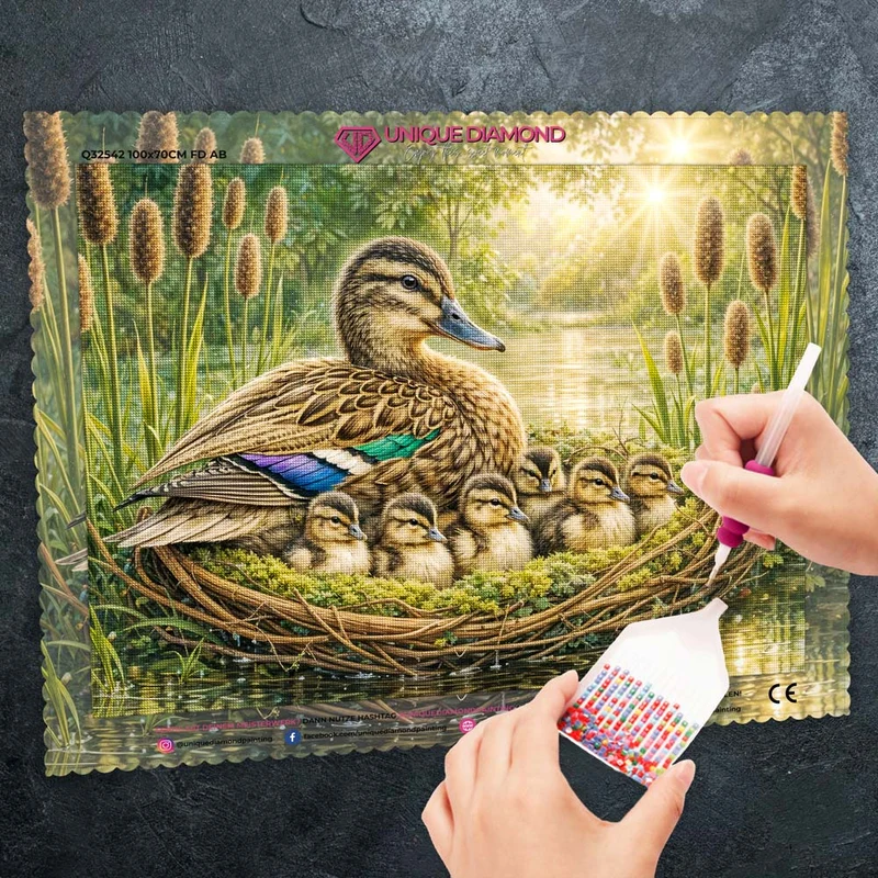 5D Diamond Painting – Nestled in Love